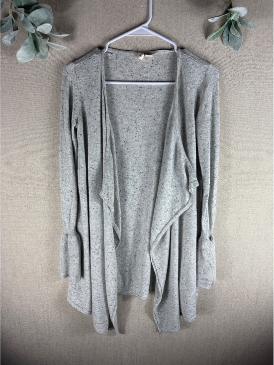 Anthropologie Sweaters - Anthropologie Moth > Gray Open Trumpet Sleeve Cardigan Extra Small